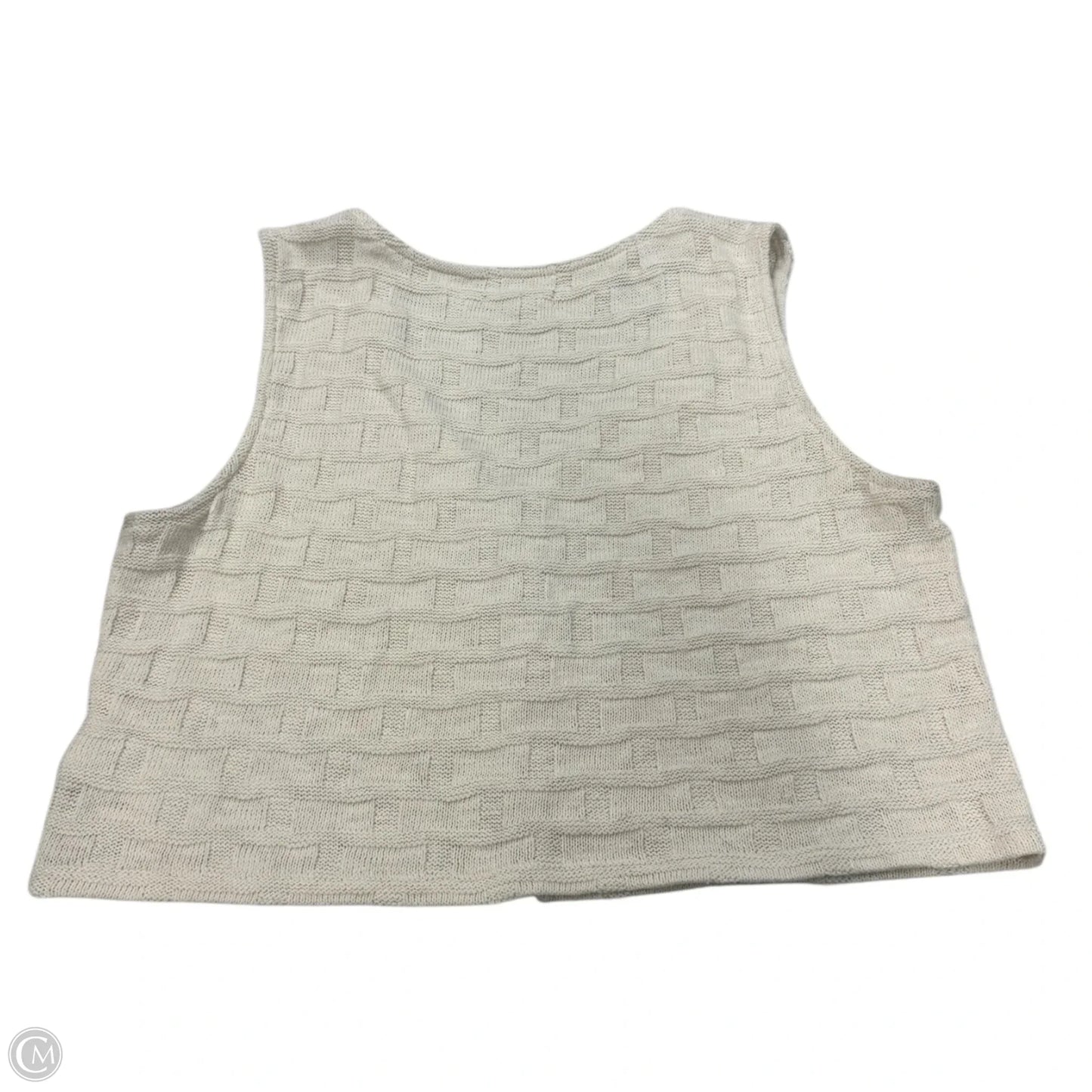 Top Sleeveless By Madewell In White, Size: L