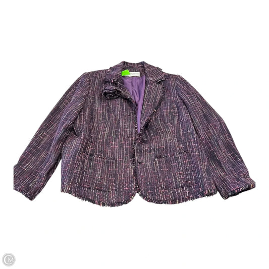Blazer By Sag Harbor In Purple, Size: 18