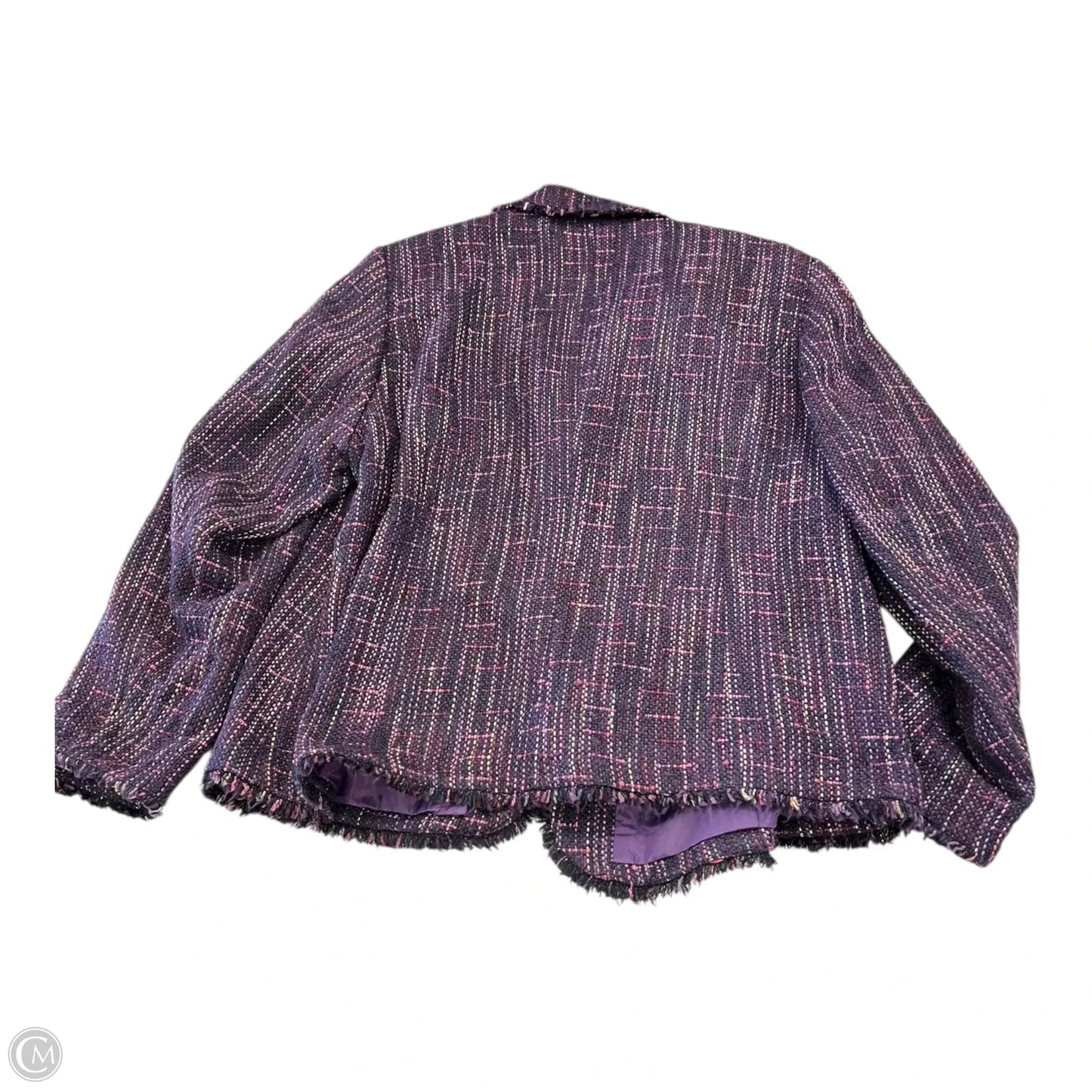 Blazer By Sag Harbor In Purple, Size: 18