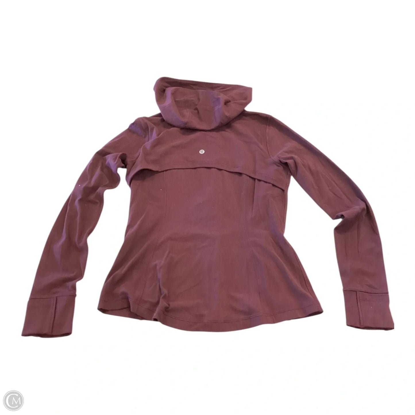 Athletic Sweatshirt Hoodie By Lululemon In Maroon, Size: 10