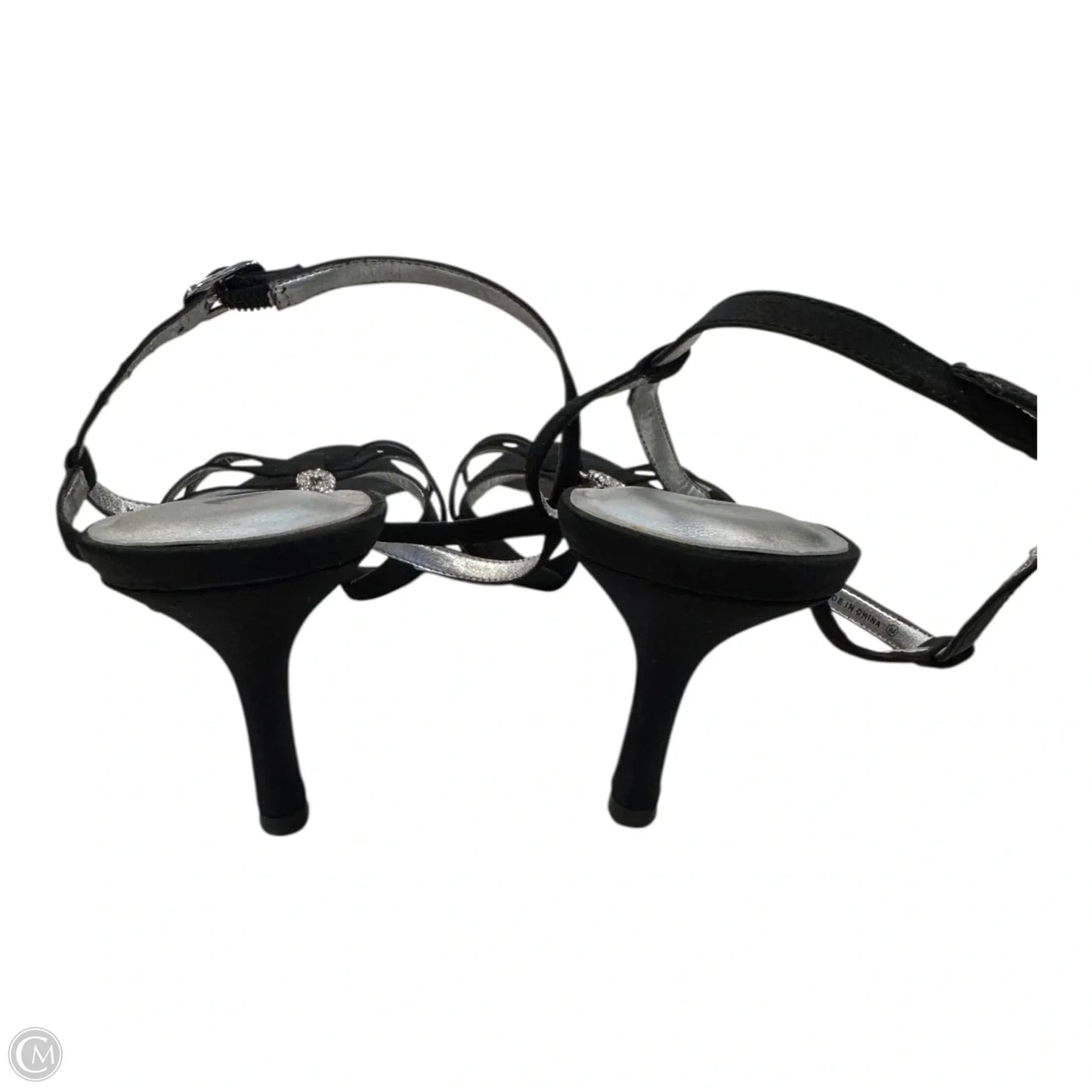 Shoes Heels Stiletto By Nina In Black & Silver, Size: 7.5