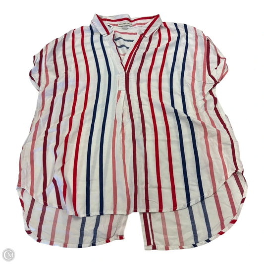 Top Short Sleeve By Alexander Jordan In Striped Pattern, Size: Xl