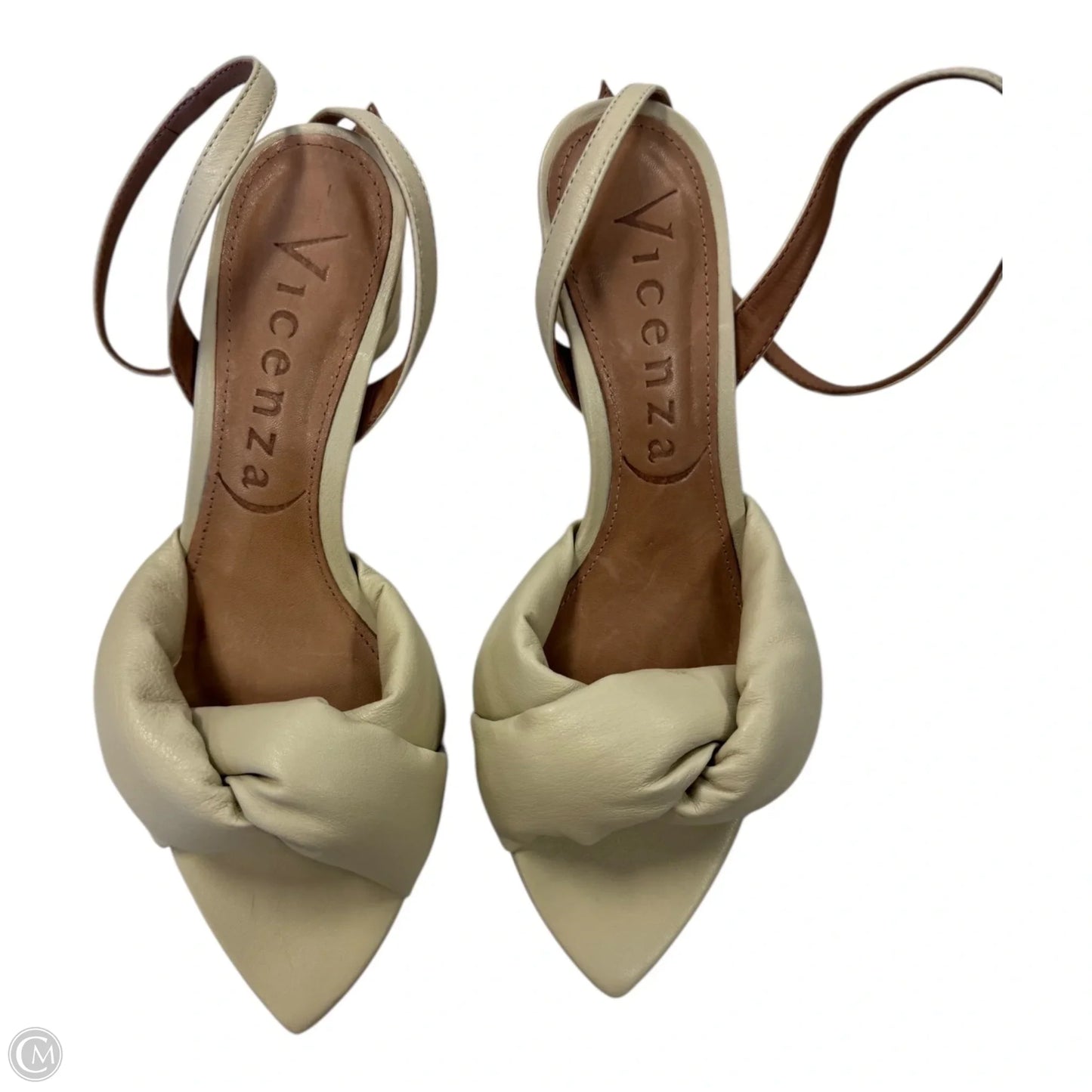 Shoes Heels Block By Clothes Mentor In Cream, Size: 5