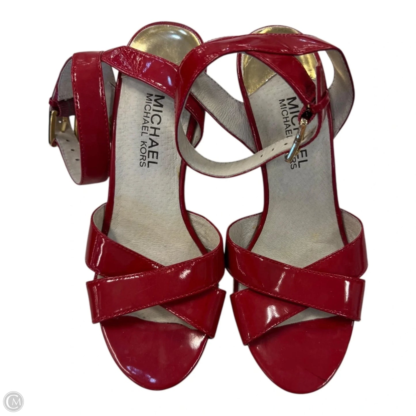 Shoes Heels Wedge By Michael By Michael Kors In Red, Size: 6