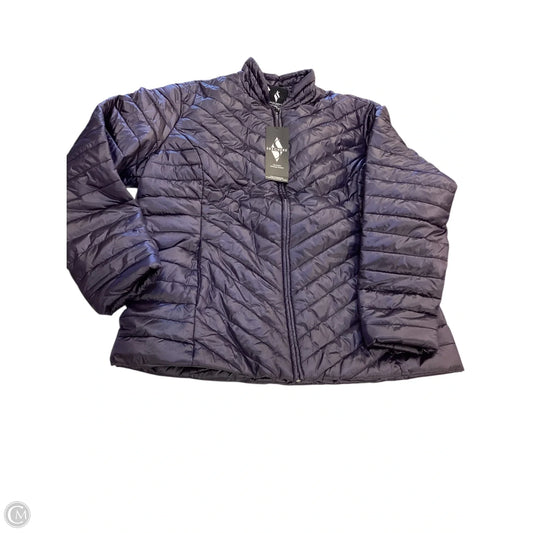 Jacket Puffer & Quilted By Skechers In Purple, Size: 2x