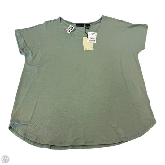 Top Short Sleeve Basic By Adrienne Vittadini In Green, Size: Xl