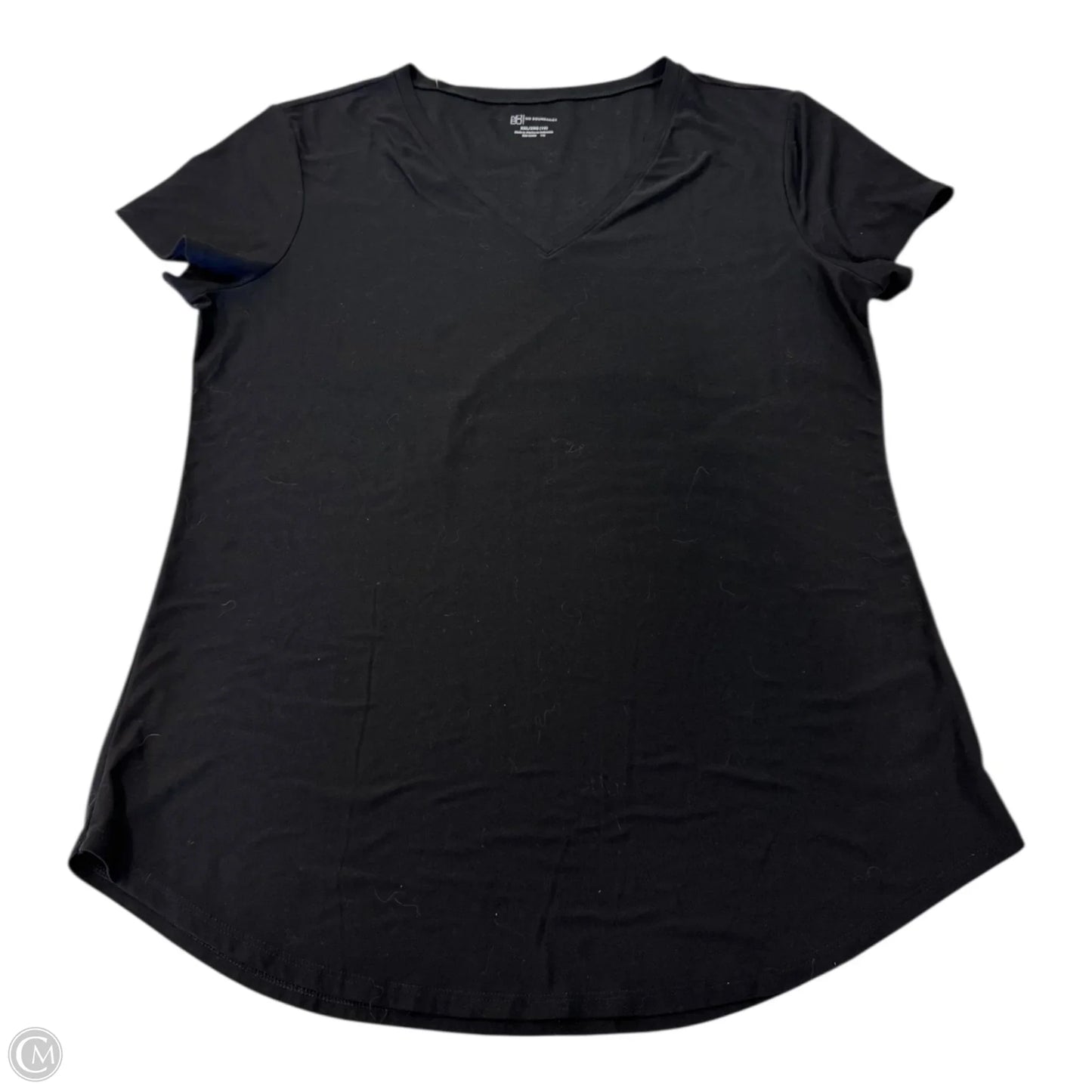 Top Short Sleeve Basic By No Boundaries In Black, Size: Xxl