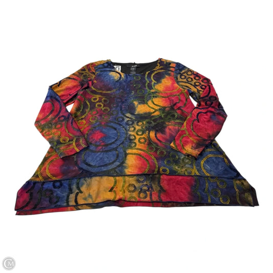 Top Long Sleeve By Ali Miles In Multi-colored, Size: M