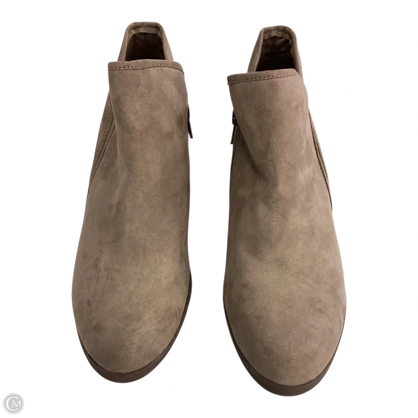 Boots Ankle Heels By Time And Tru In Brown, Size: 9