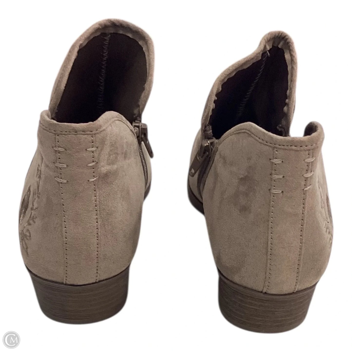 Boots Ankle Heels By Time And Tru In Brown, Size: 9