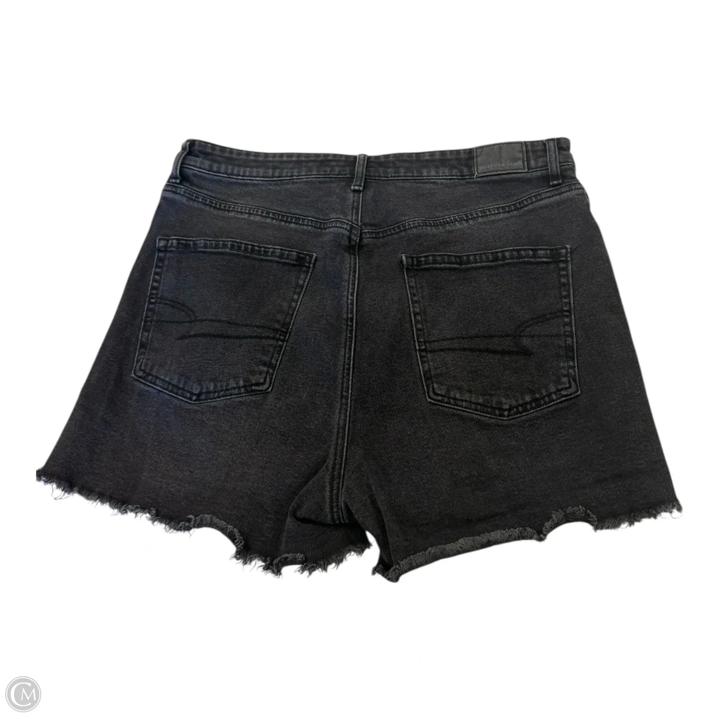 Shorts By American Eagle In Black Denim, Size: 12