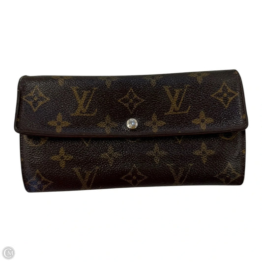 Wallet Luxury Designer By Louis Vuitton, Size: Medium