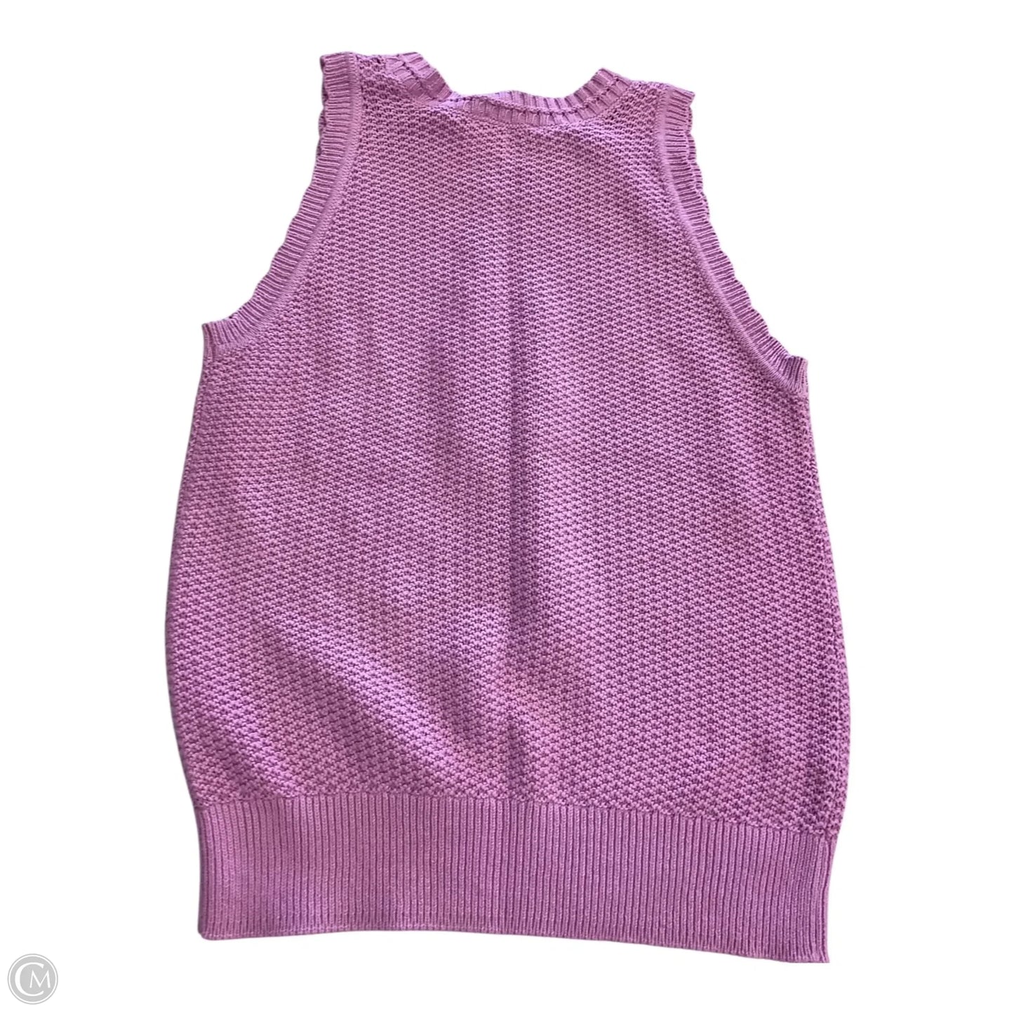 Top Sleeveless By Loft In Purple, Size: M