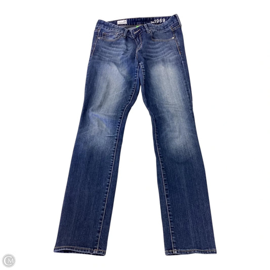 Jeans Skinny By Gap In Blue Denim, Size: 8