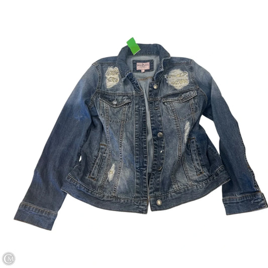 Jacket Denim By Juicy Couture In Blue Denim, Size: M