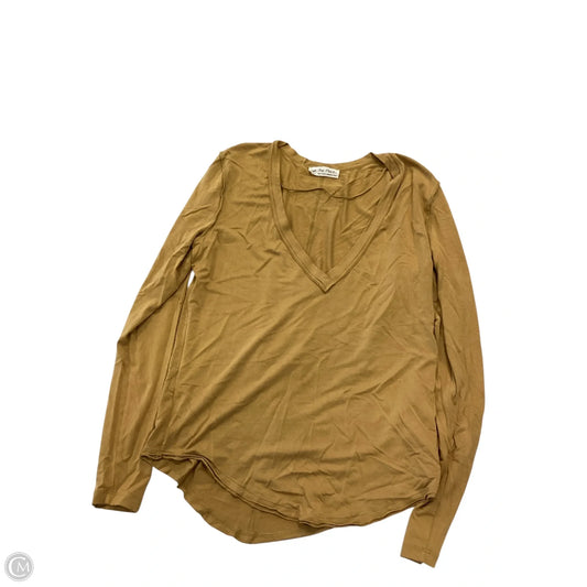 Top Long Sleeve By We The Free In Yellow, Size: S