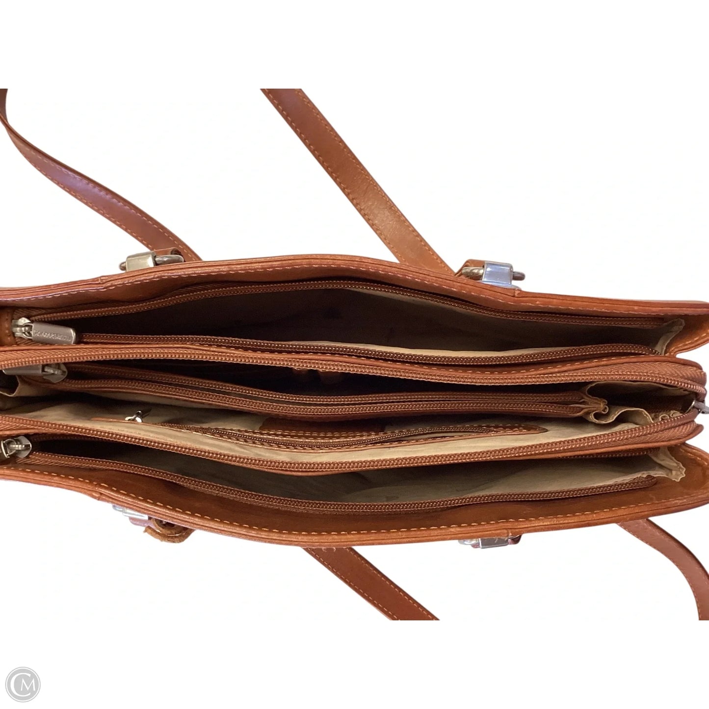 Handbag Leather By Clothes Mentor, Size: Medium
