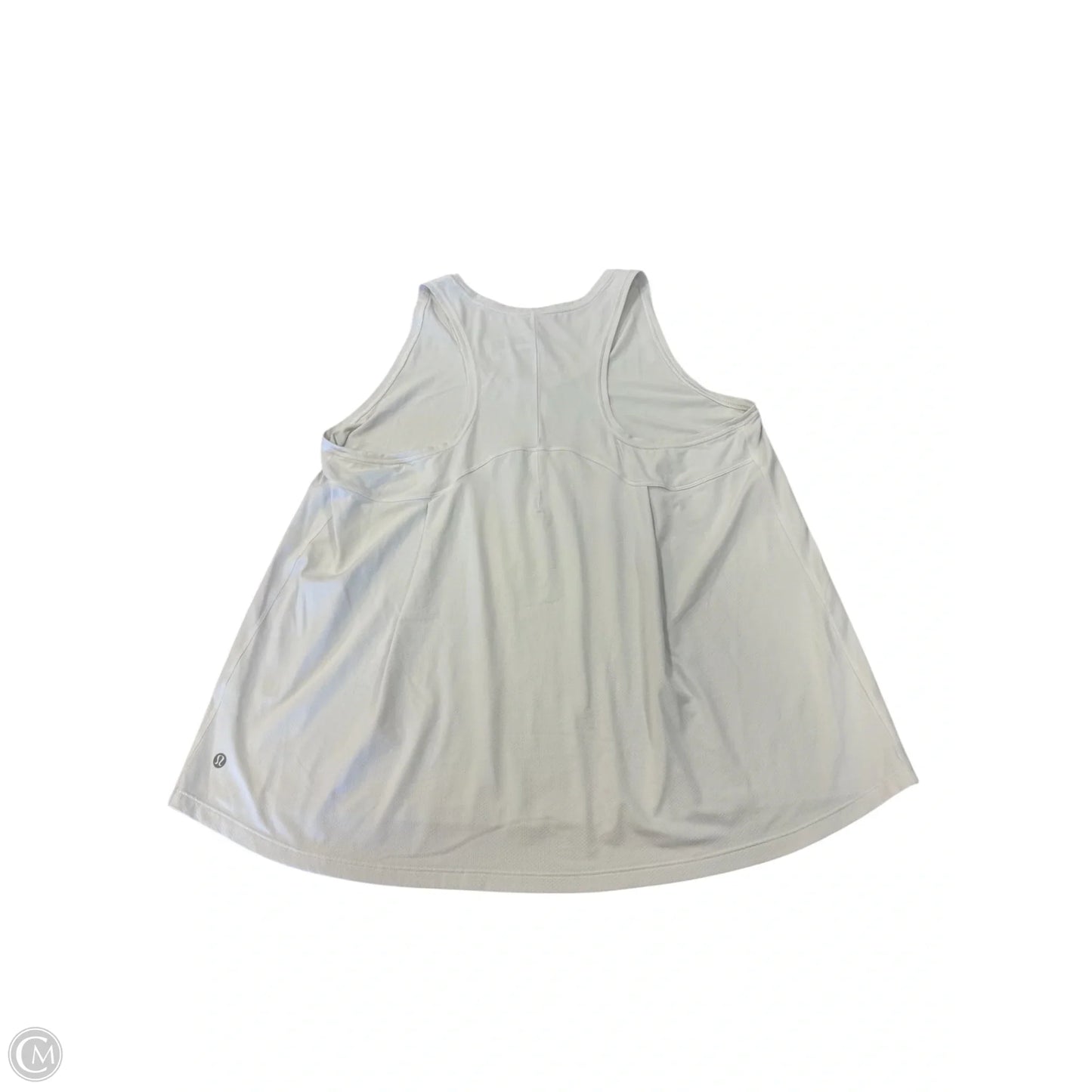 Athletic Tank Top By Lululemon In White, Size: 16