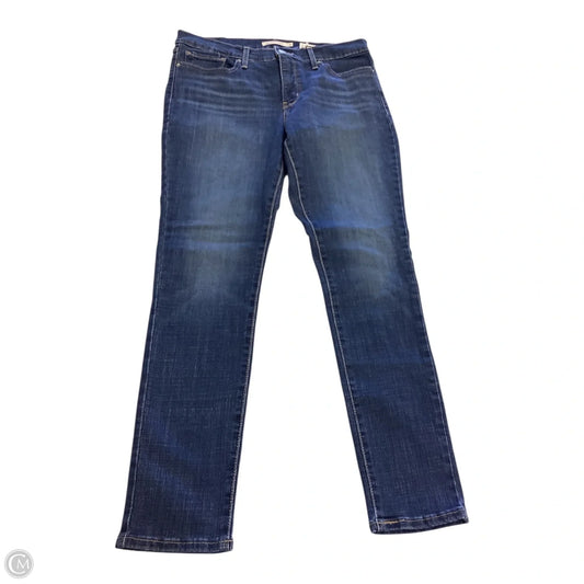 Jeans Skinny By Levis In Blue Denim, Size: 12