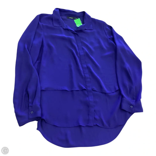 Top Long Sleeve By Apt 9 In Purple, Size: L