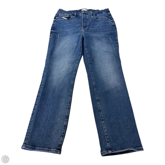 Jeans Straight By Good American In Blue Denim, Size: 16