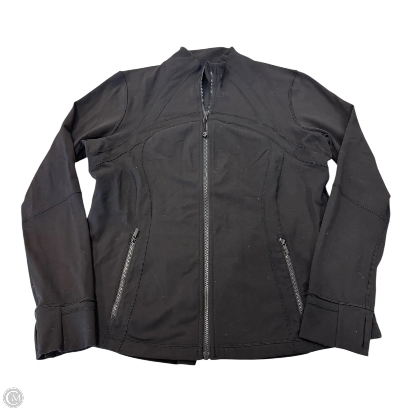 Athletic Jacket By Lululemon In Black, Size: 18