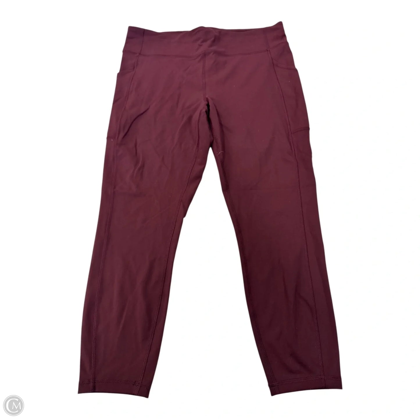 Athletic Pants By Lululemon In Maroon, Size: 14
