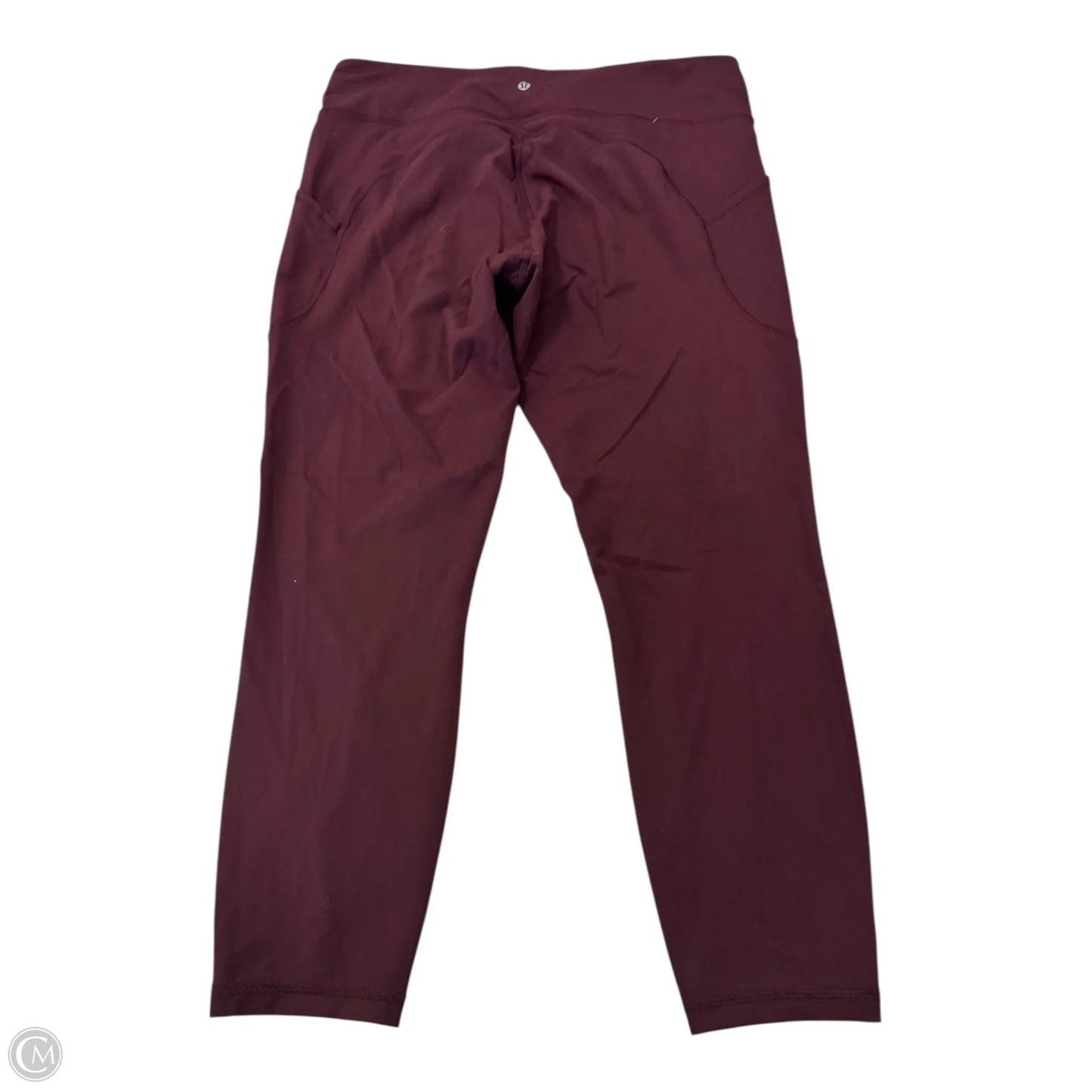 Athletic Pants By Lululemon In Maroon, Size: 14