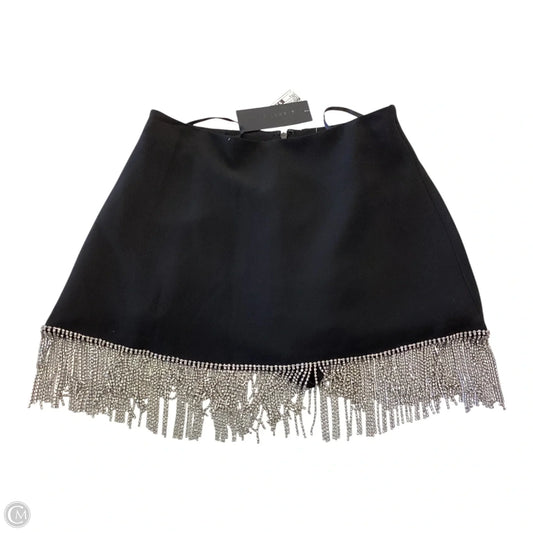 Skirt Mini & Short By Gianni Bini In Black & Silver, Size: 4