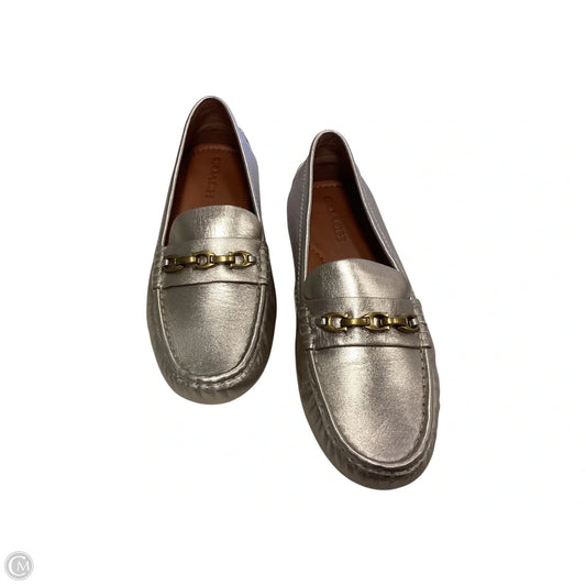 Shoes Designer By Coach In Gold, Size: 10