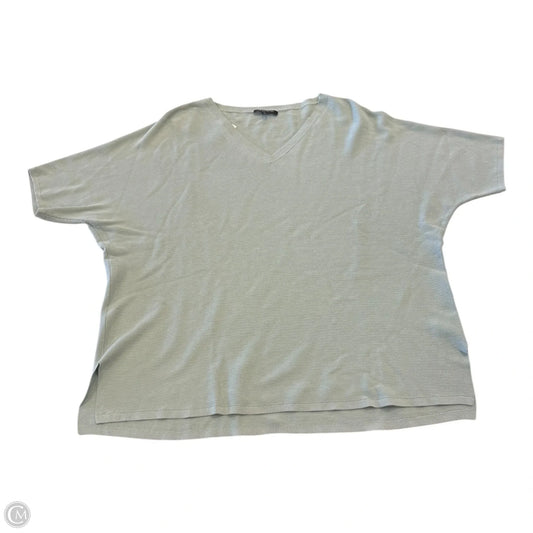 Top Short Sleeve Designer By Lafayette 148 In Green, Size: 1x
