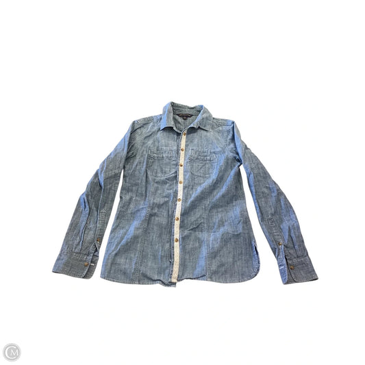 Top Long Sleeve By Brooks Brothers In Blue, Size: 4