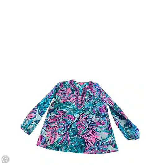 Top Long Sleeve Designer By Lilly Pulitzer In Multi-colored, Size: S