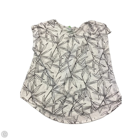 Top Short Sleeve By Clothes Mentor In Black & White, Size: L