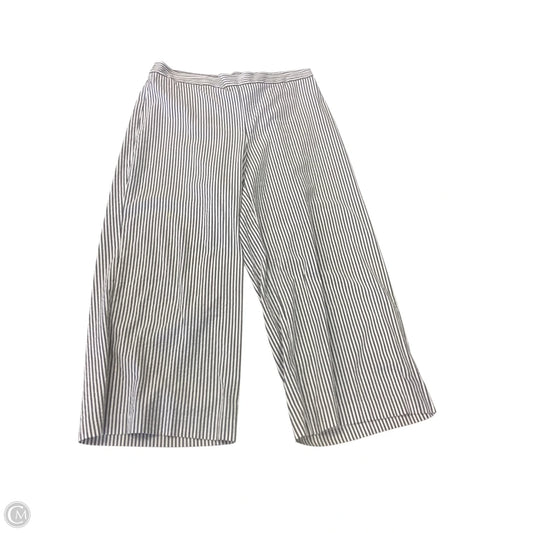 Pants Wide Leg By Anne Klein In Striped Pattern, Size: L