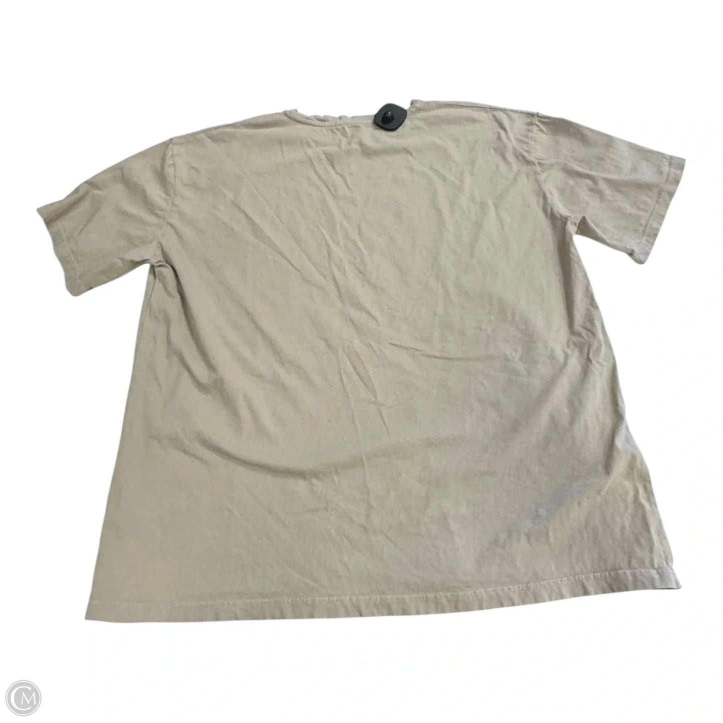 Top Short Sleeve Basic By Shore In Tan, Size: Xs