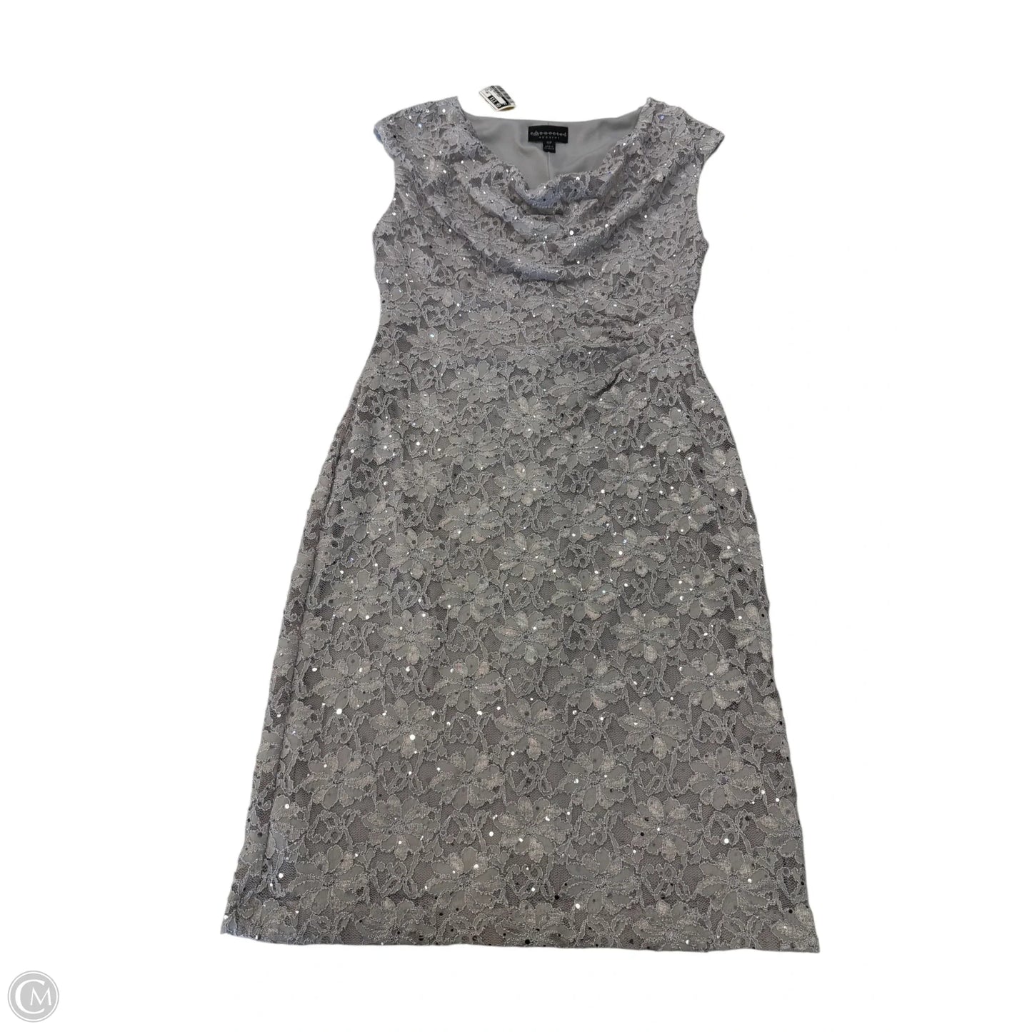 Dress Party Short By Connected Apparel In Silver, Size: 10p