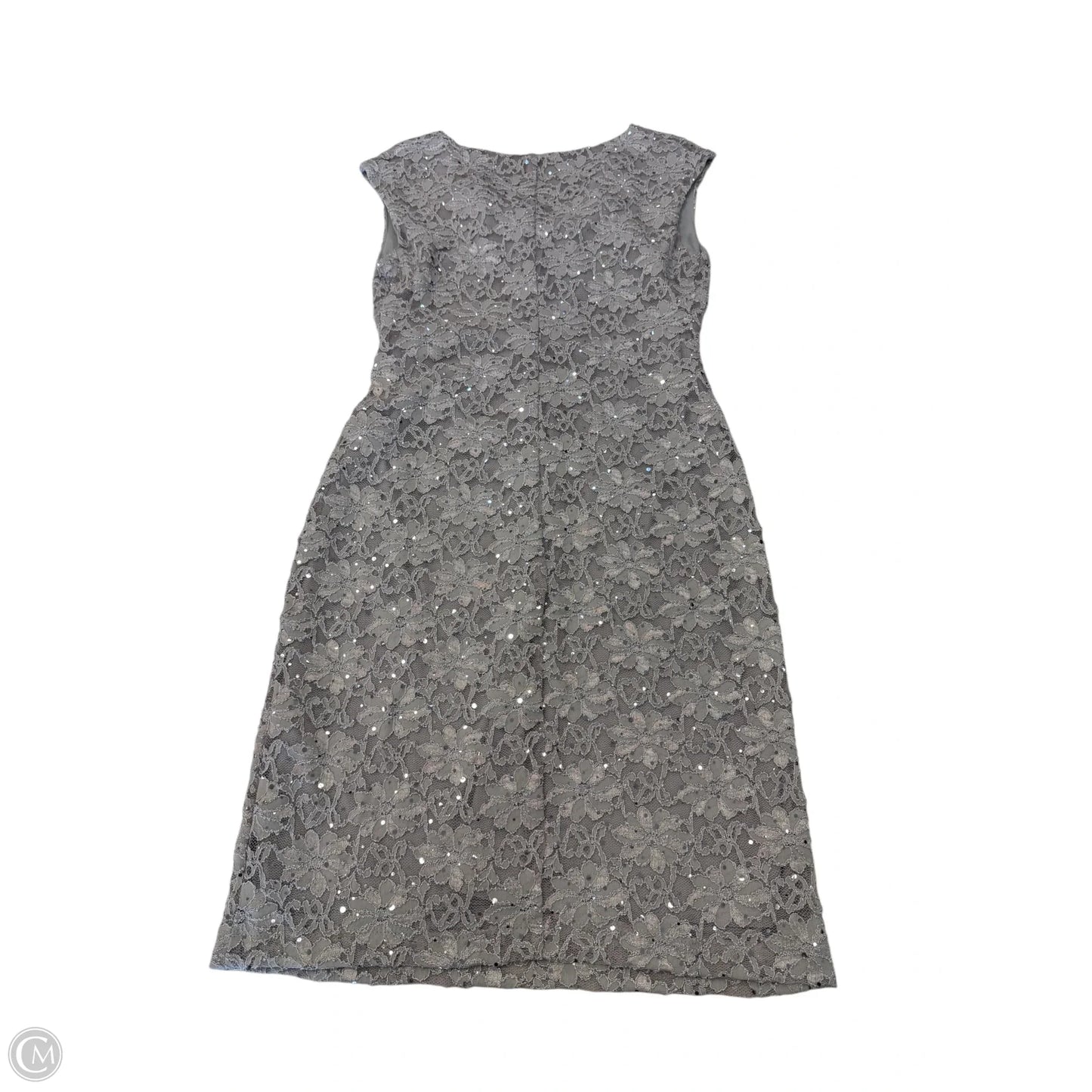 Dress Party Short By Connected Apparel In Silver, Size: 10p