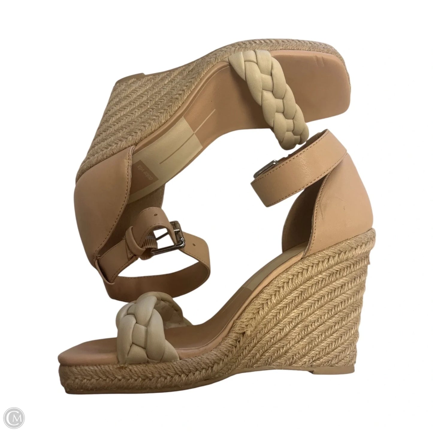Shoes Heels Wedge By Dolce Vita In Cream & Tan, Size: 6.5