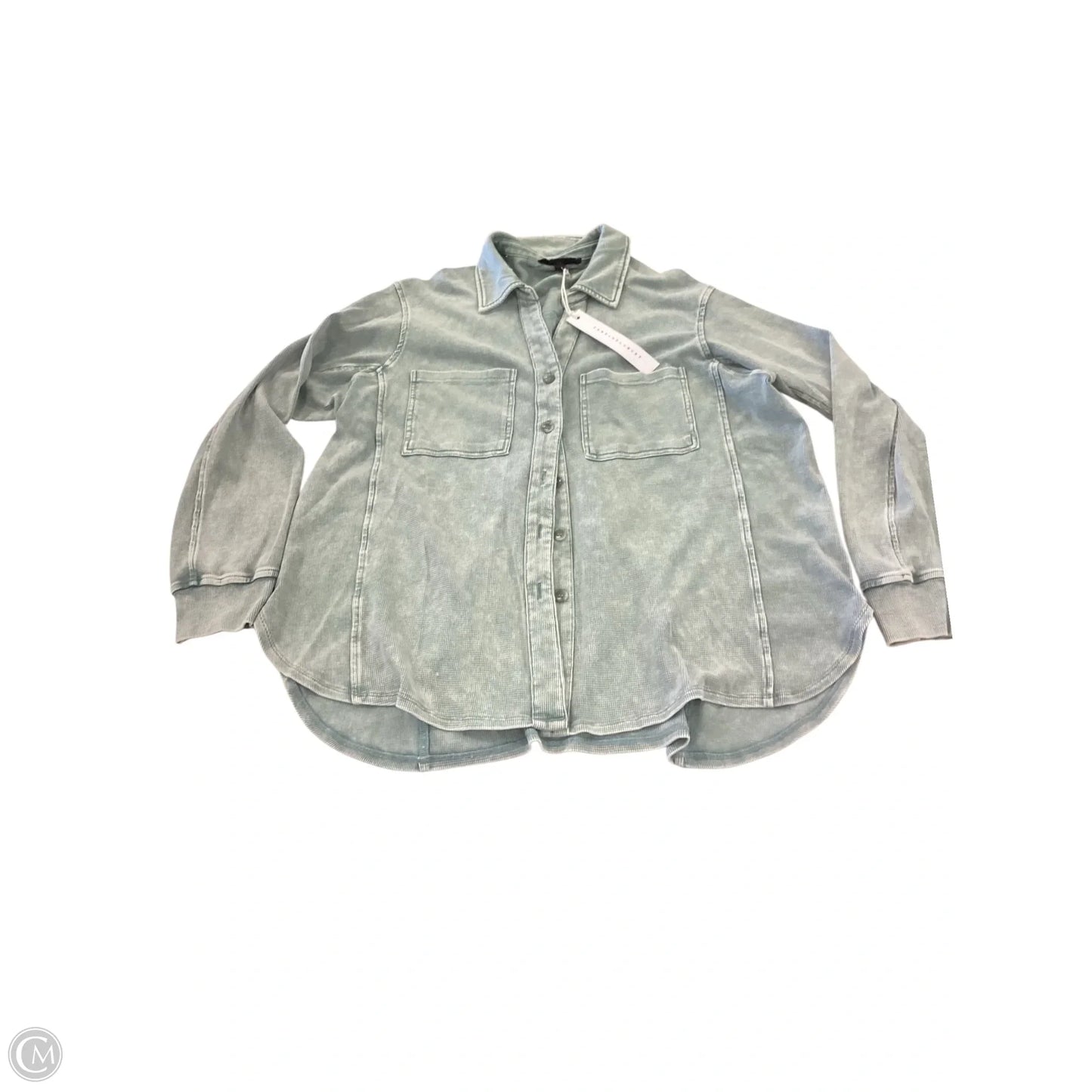 Top Long Sleeve By Jane And Delancey In Green, Size: 1x