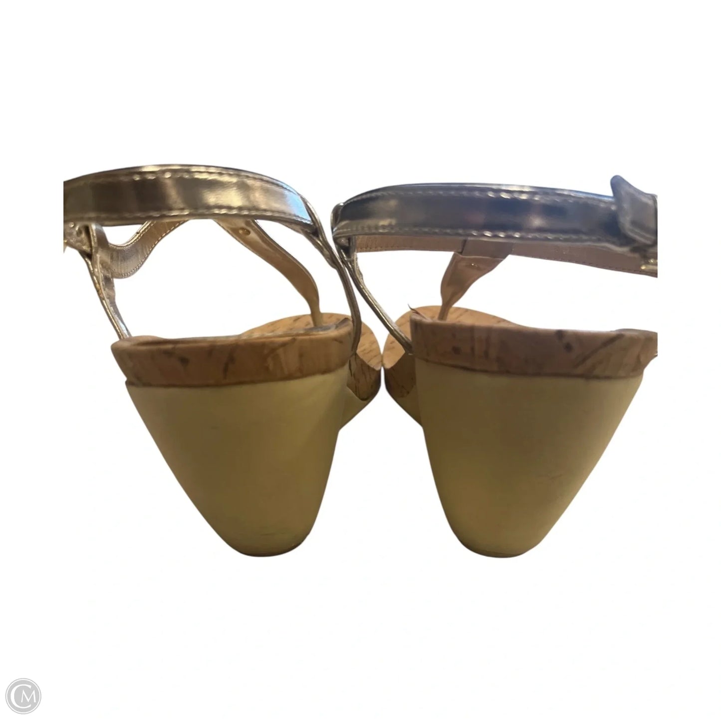 Shoes Heels Wedge By Lauren By Ralph Lauren In Gold, Size: 10