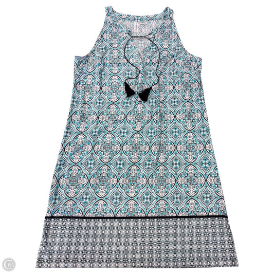 Dress Casual Short By Tacera In Blue & Grey, Size: M