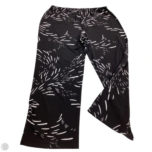 Pants Wide Leg By Jm Collections In Black & White, Size: 2x