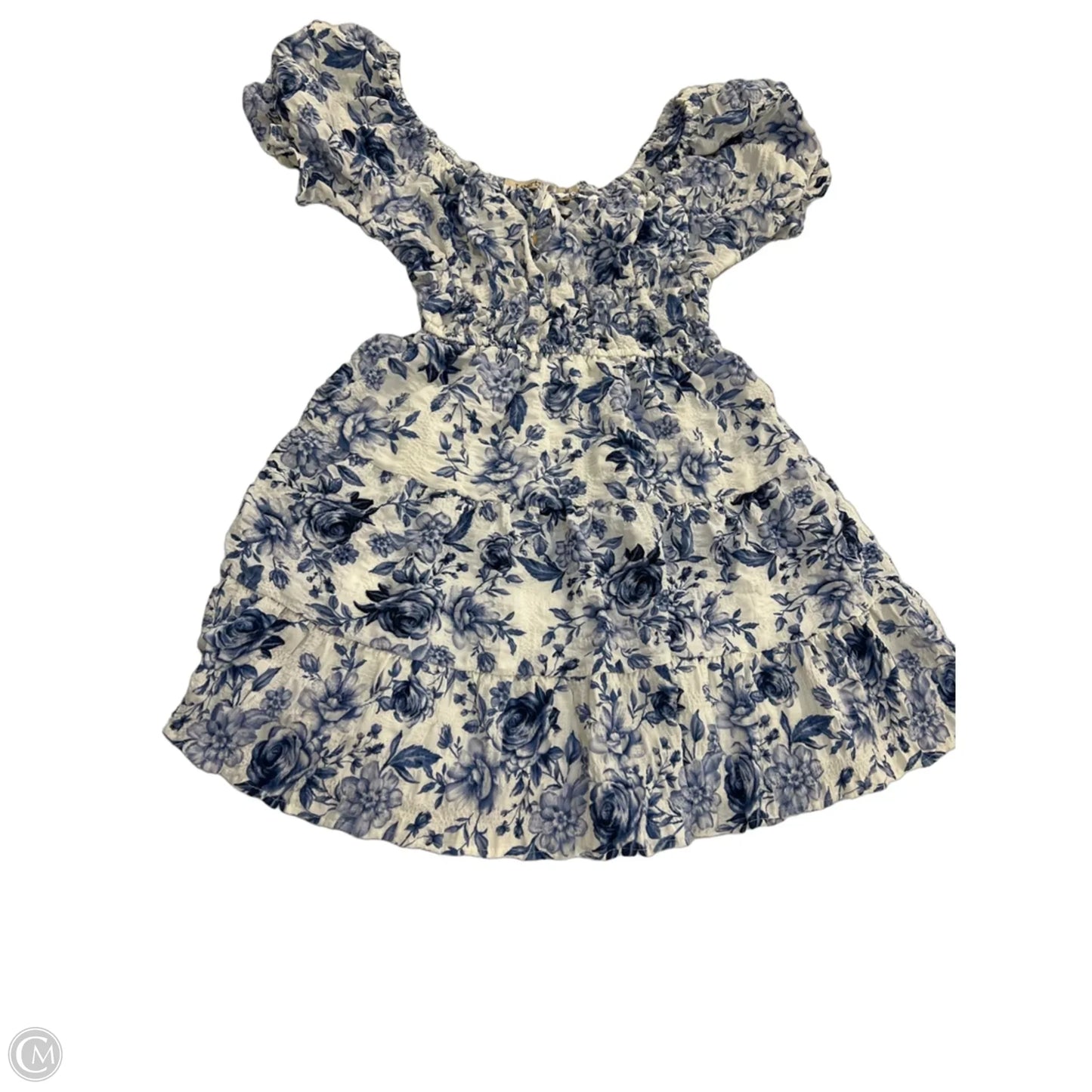 Dress Casual Short By Liberty Love In Blue & White, Size: M