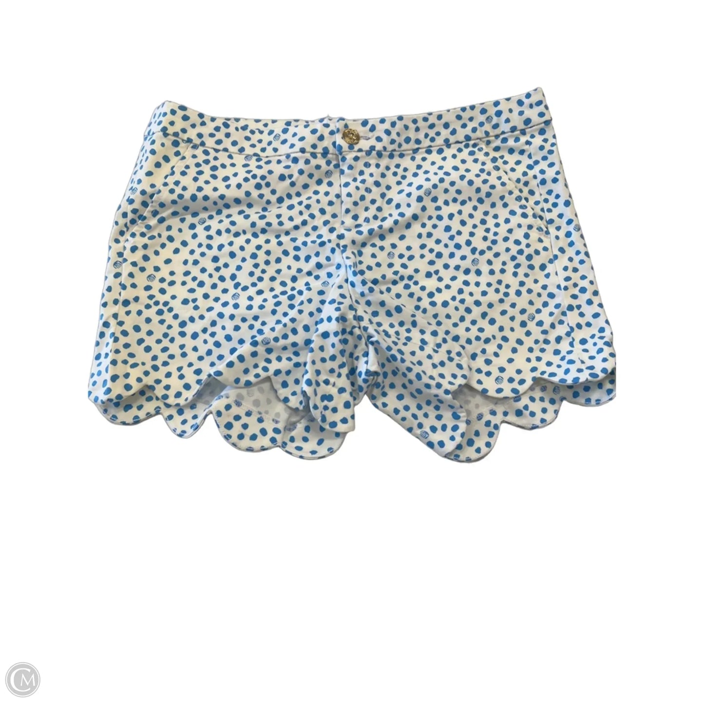 Shorts Designer By Lilly Pulitzer In Blue & White, Size: 12