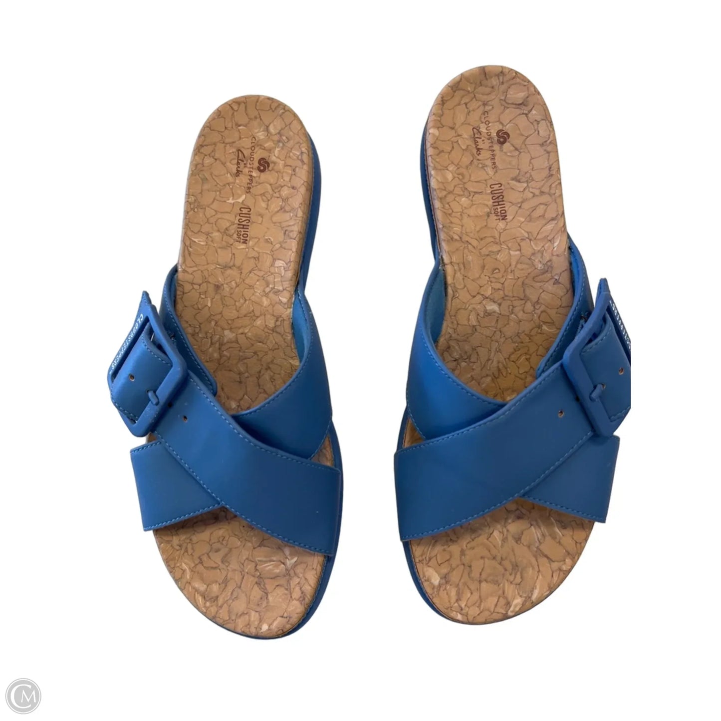 Sandals Flats By Clarks In Blue, Size: 9.5