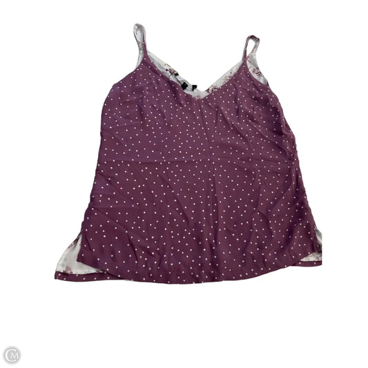Top Sleeveless By White House Black Market In Purple & White, Size: Xs