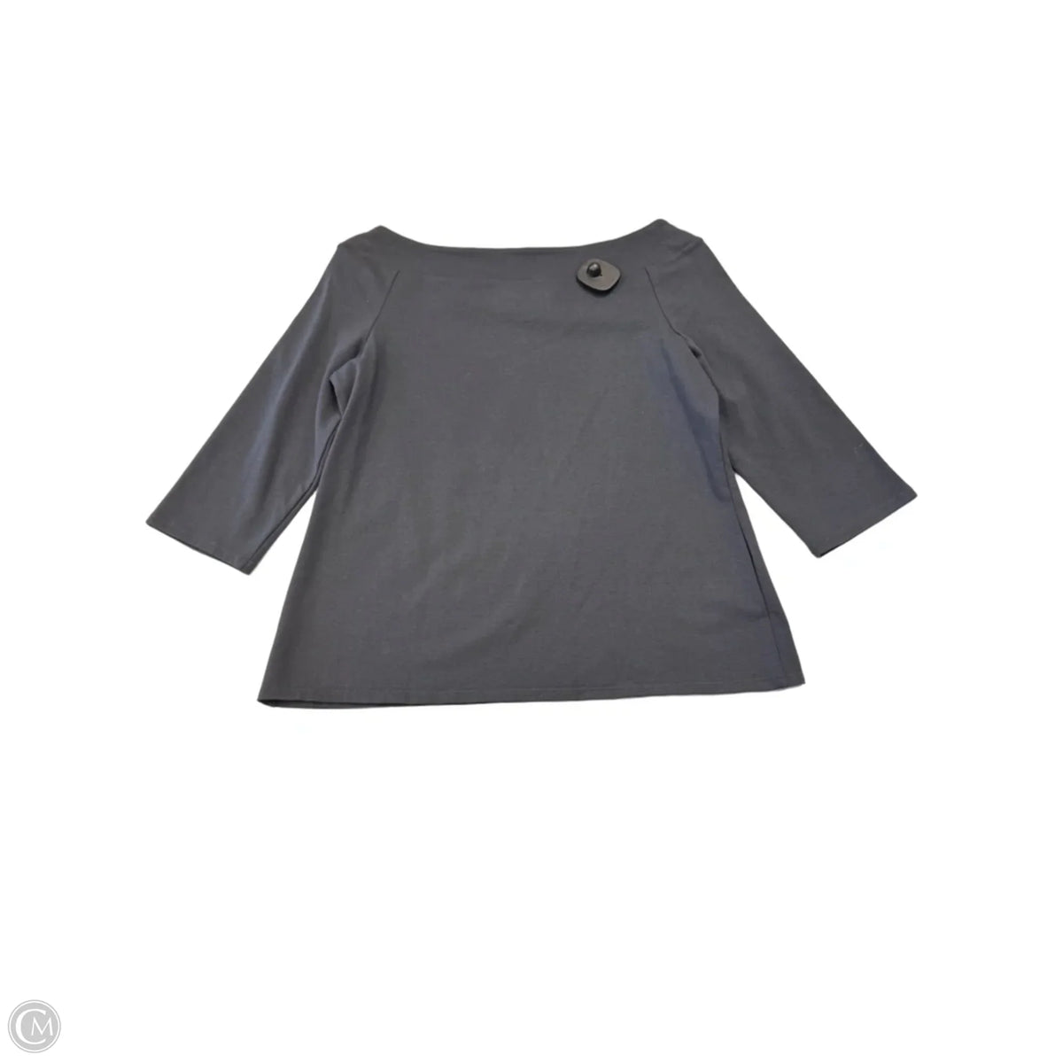Top 3/4 Sleeve By Loft In Grey, Size: L