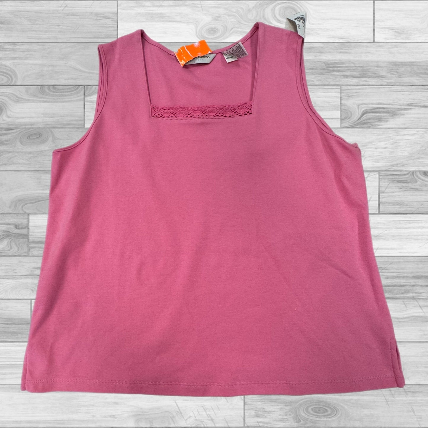 Pink Top Sleeveless Clothes Mentor, Size Petite Large