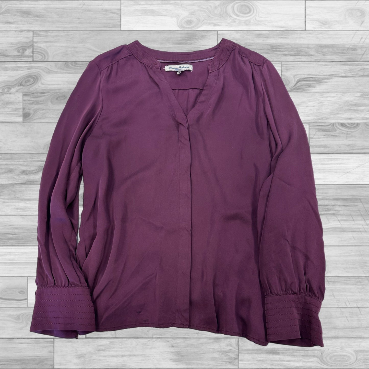 Top Long Sleeve By Tommy Bahama In Purple, Size: S